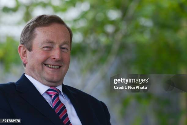 The Irish Taoiseach Enda Kenny, seen at Bloom Festival, Ireland's Largest Garden Festival, during one of his final public apparences as a Taoiseach....