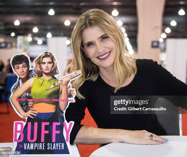 Actress Kristy Swanson attends Wizard World Comic Con Philadelphia 2017 - Day 2 at Pennsylvania Convention Center on June 2, 2017 in Philadelphia,...