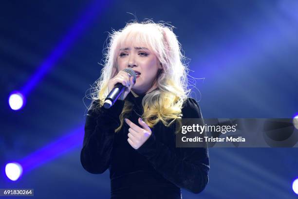 Jannine Weigel during the Deutscher Webvideopreis 2017 at ISS Dome on June 1, 2017 in Duesseldorf, Germany.