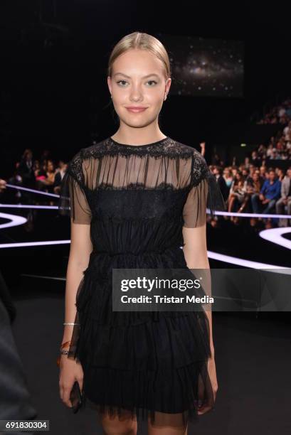 Cheyenne Ochsenknecht during the Deutscher Webvideopreis 2017 at ISS Dome on June 1, 2017 in Duesseldorf, Germany.