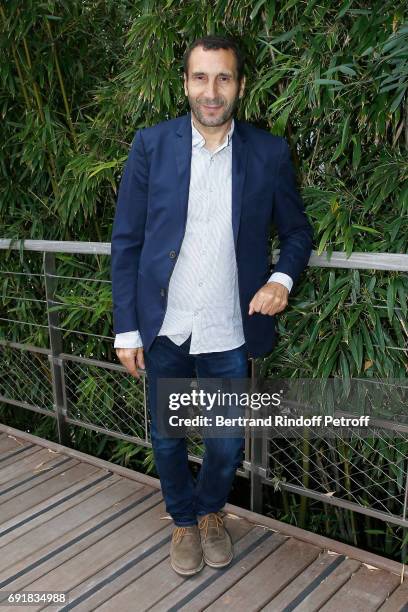 Actor Zinedine Soualem attends the 2017 French Tennis Open - Day Seven at Roland Garros on June 3, 2017 in Paris, France.