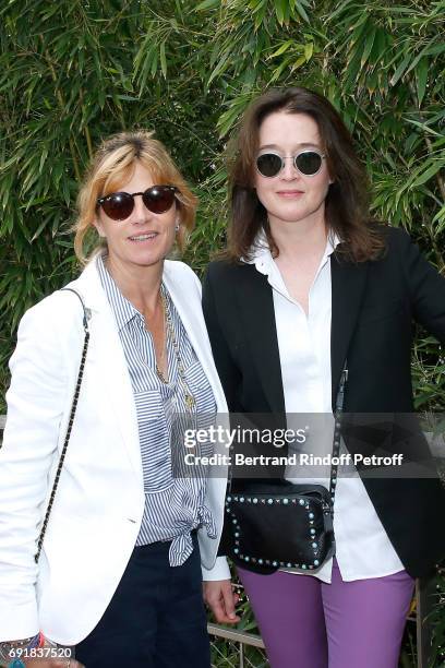 Virginie Couperie-Eiffel and Diane de Mac Mahon attend the 2017 French Tennis Open - Day Seven at Roland Garros on June 3, 2017 in Paris, France.