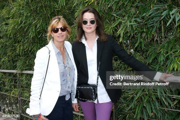 Virginie Couperie-Eiffel and Diane de Mac Mahon attend the 2017 French Tennis Open - Day Seven at Roland Garros on June 3, 2017 in Paris, France.