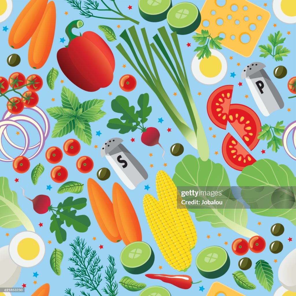 Seamless Salad Components