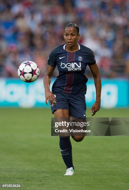 Marie-Laure Delie of Paris Saint Germain during the UEFA Women's Champions League Final between Olympique Lyonnais and Paris Saint Germain on June 1,...