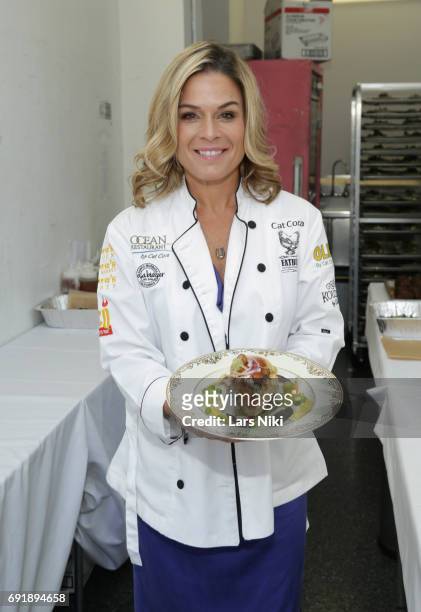 Chef Cat Cora attends the Celebrity Chef Cat Cora Celebrates the In-Home Release of BEAUTY AND THE BEAST event With a Special Brunch and Screening...