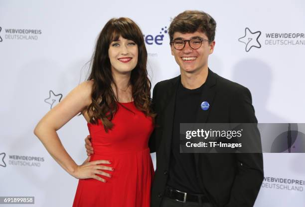 Ella Thebee attends the Webvideopreis Deutschland 2017 at ISS Dome on June 1, 2017 in Duesseldorf, Germany.