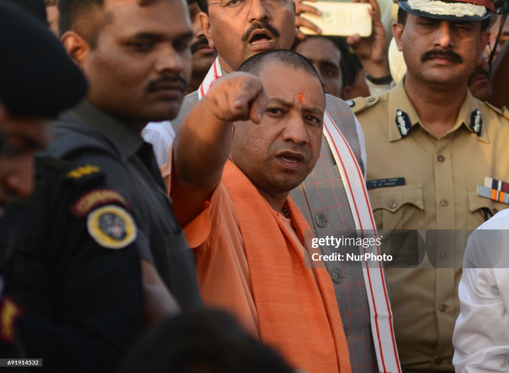 Yogi Adityanath in Allahabad