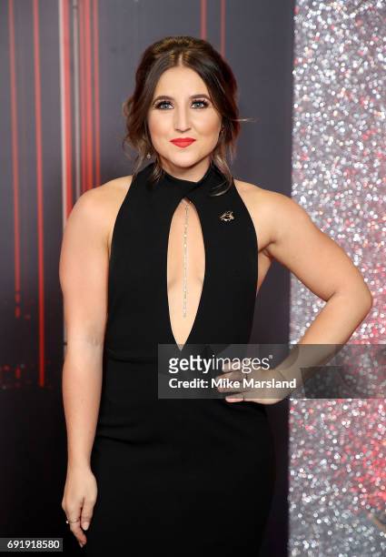 Jazmine Franks attends The British Soap Awards at The Lowry Theatre on June 3, 2017 in Manchester, England. The Soap Awards will be aired on June 6...