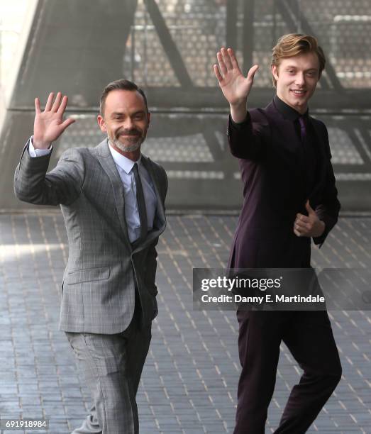 Daniel Brocklebank and Rob Mallard seen arriving at the British Soap Awards on June 3, 2017 in Manchester, England.
