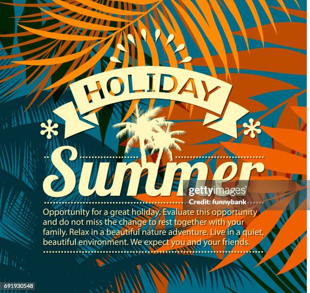 ilustraciones, imágenes clip art, dibujos animados e iconos de stock de etiqueta de verano naturaleza - bolsa de playa