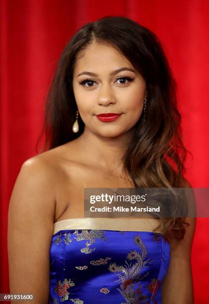 Kassius Nelson attends The British Soap Awards at The Lowry Theatre on June 3, 2017 in Manchester, England. The British Soap Awards will be aired on...