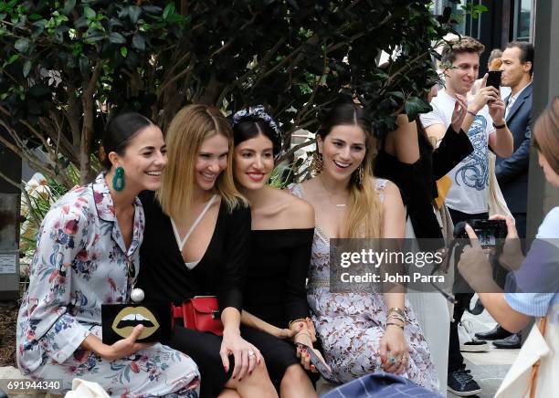Andrea Minski, Camila Canabal, Danie Gomez-Ortigoza, and Linda Sharkley attend Miami Fashion Week Influencers Brunch at Quinto La Huella at East...