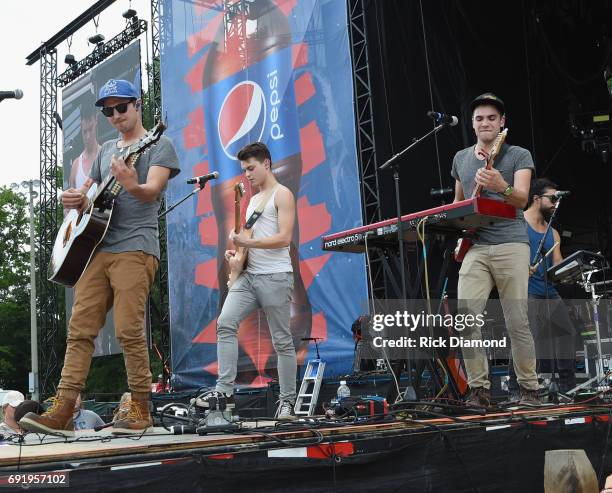 Ryan Follese performs at Pepsi's Rock The South Festival - Day 2 in Heritage Park on on June 3, 2017 in Cullman, Alabama.