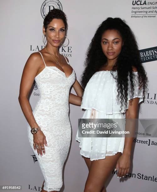 Model Nicole Mitchell Murphy and daughter actress Bria Murphy attend the Ladylike Foundation's 9th Annual Women of Excellence Awards gala at The...