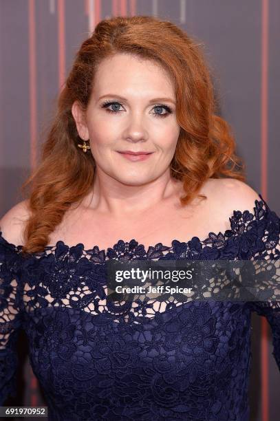 Jennie McAlpine attends The British Soap Awards at The Lowry Theatre on June 3, 2017 in Manchester, England. The Soap Awards will be aired on June 6...