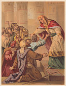 Joseph Forgives His Brothers (Genesis 45), chromolithograph, published in 1886