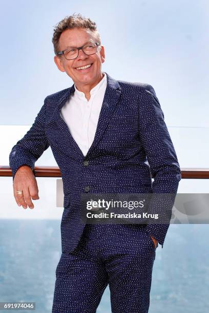 Frank Mutters is seen on board of the TUI cruise ship 'Mein Schiff 6' on June 2, 2017 in Hamburg, Germany.