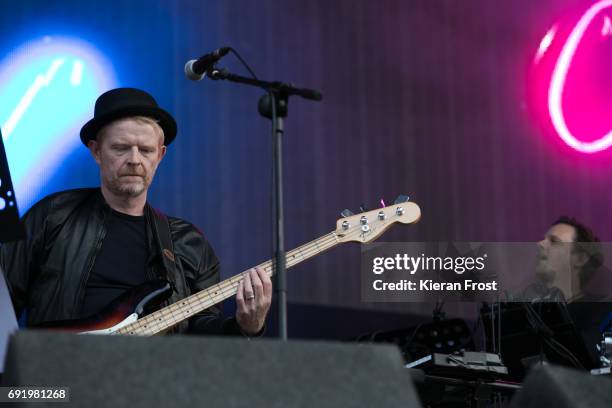 Craig Walker performs with Booka Shade at Forbidden Fruit Festival at the Royal Hospital Kilmainham on June 3, 2017 in Dublin, Ireland.