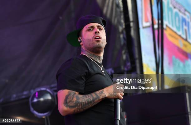 Nicky Jam performs onstage during 103.5 KTU's KTUphoria 2017 presented by AT&T at Northwell Health at Jones Beach Theater on June 3, 2017 in Wantagh,...