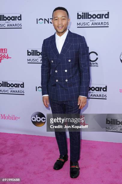 Singer John Legend arrives at the 2017 Billboard Music Awards at T-Mobile Arena on May 21, 2017 in Las Vegas, Nevada.