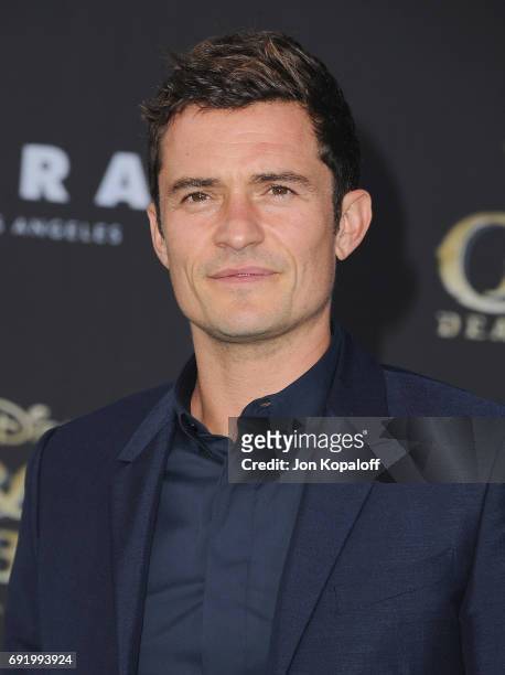 Actor Orlando Bloom arrives at the Los Angeles Premiere "Pirates Of The Caribbean: Dead Men Tell No Tales" at Dolby Theatre on May 18, 2017 in...