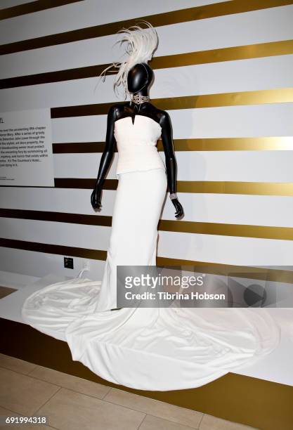Lady Gaga's wardrobe from 'American Horror Story' on display at The Paley Center for Media Celebration of 'American Horror Story: The Style Of Scare'...
