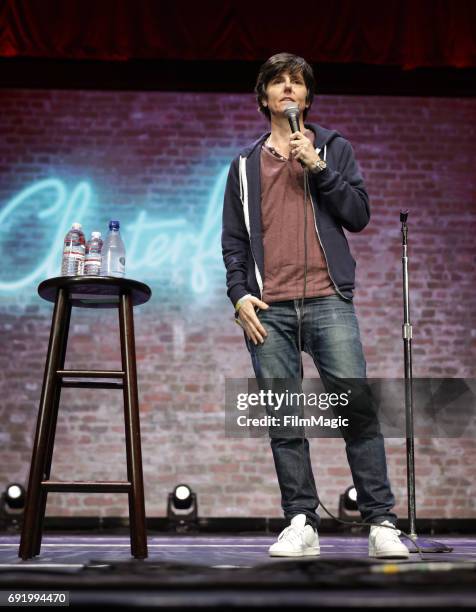 Comedian Tig Notaro performs onstage at The Bill Graham Stage during Colossal Clusterfest at Civic Center Plaza and The Bill Graham Civic Auditorium...