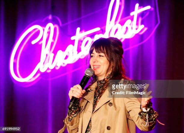 Comedian Natasha Leggero performs onstage at Room 415 Comedy Club during Colossal Clusterfest at Civic Center Plaza and The Bill Graham Civic...