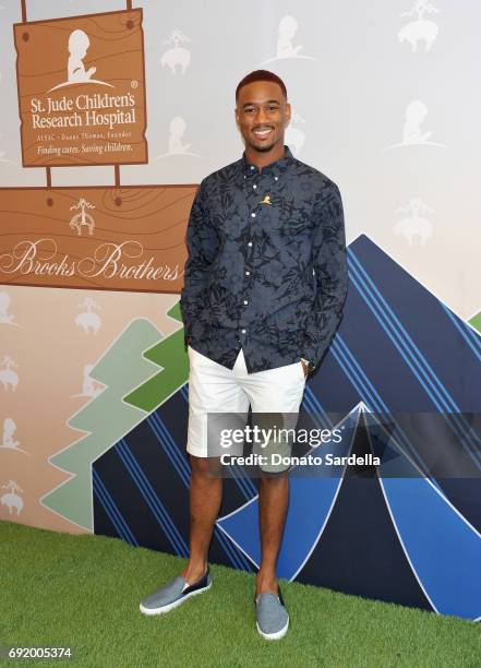 Jessie Usher at the Brooks Brothers Beverly Hills summer camp party benefitting St. Jude Children's Research Hospital at Brooks Brothers Rodeo on...