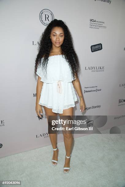 Actress Bria Murphy attends the Ladylike Foundation's 9th Annual Women Of Excellence Awards Gala at The Beverly Hilton Hotel on June 3, 2017 in...