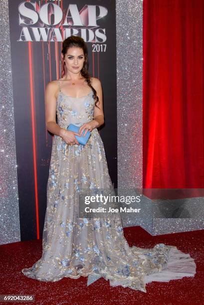 Anna Passey attends the British Soap Awards at The Lowry Theatre on June 3, 2017 in Manchester, England.