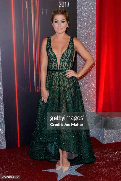 Nikki Sanderson attends the British Soap Awards at The Lowry Theatre on June 3, 2017 in Manchester, England.
