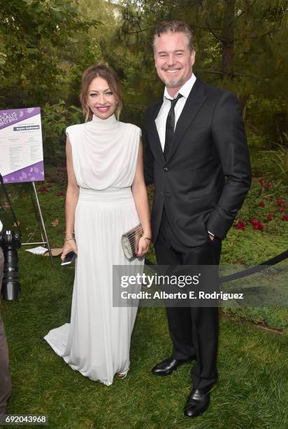 Chrysalis Butterfly Ball Co-chair Rebecca Gayheart-Dane and Actor Eric Dane at the 16th Annual Chrysalis Butterfly Ball on June 3, 2017 in Los...