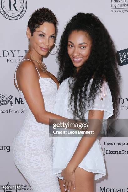 Model Nicole Murphy and actress Bria Murphy attends the Ladylike Foundation's 9th Annual Women Of Excellence Awards Gala at The Beverly Hilton Hotel...