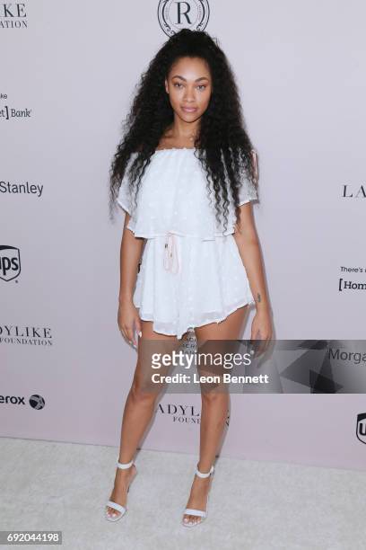 Actress Bria Murphy attends the Ladylike Foundation's 9th Annual Women Of Excellence Awards Gala at The Beverly Hilton Hotel on June 3, 2017 in...