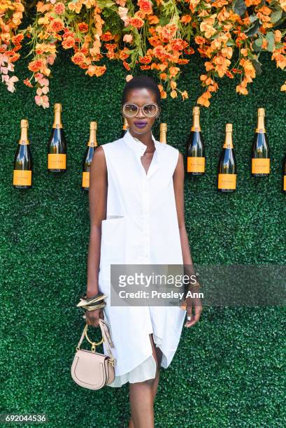 Aamito Lagum attends The Tenth Annual Veuve Clicquot Polo Classic - Arrivals at Liberty State Park on June 3, 2017 in Jersey City, New Jersey.