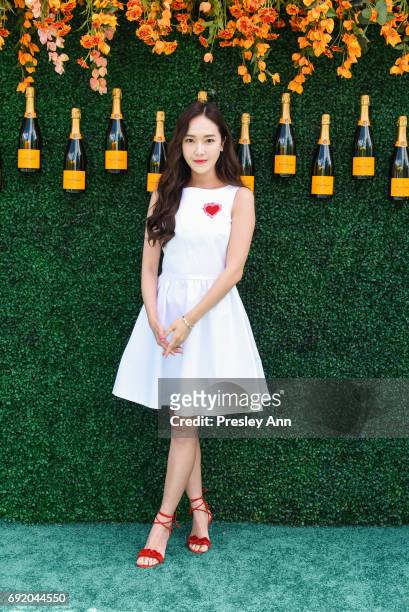 Jessica Jung attends The Tenth Annual Veuve Clicquot Polo Classic - Arrivals at Liberty State Park on June 3, 2017 in Jersey City, New Jersey.