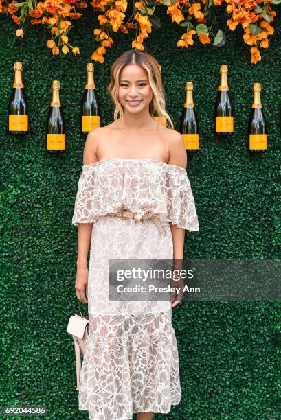 Jamie Chung attends The Tenth Annual Veuve Clicquot Polo Classic - Arrivals at Liberty State Park on June 3, 2017 in Jersey City, New Jersey.