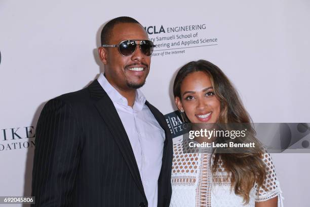 Retired NBA player Paul Pierce and Prianna Lee Pierce attends the ...