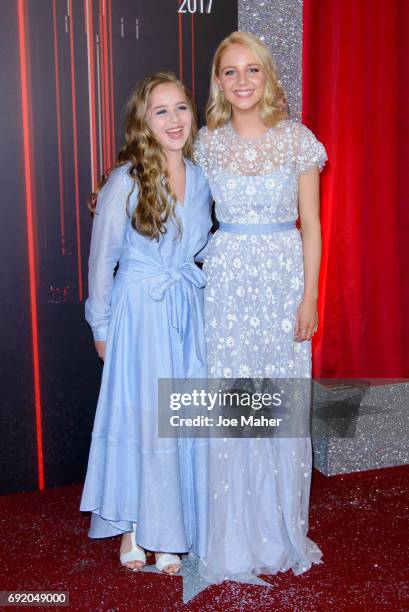 Isobel Steele and Eden Taylor-Draper attend the British Soap Awards at The Lowry Theatre on June 3, 2017 in Manchester, England.