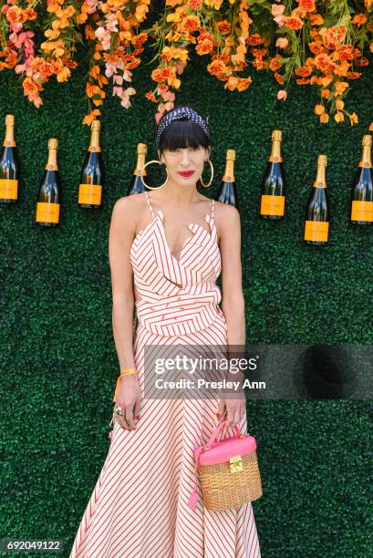 Athena Calderone attends The Tenth Annual Veuve Clicquot Polo Classic - Arrivals at Liberty State Park on June 3, 2017 in Jersey City, New Jersey.