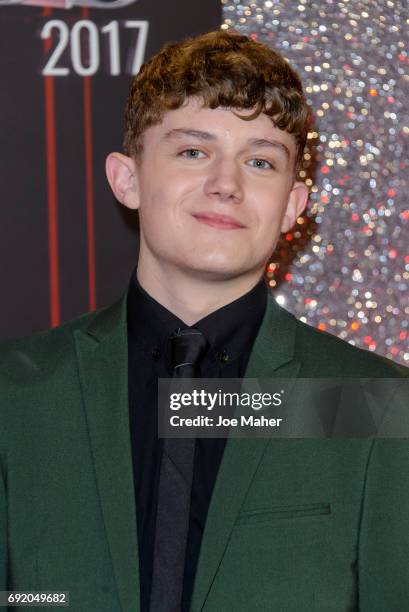 Ellis Hollins attends the British Soap Awards at The Lowry Theatre on June 3, 2017 in Manchester, England.