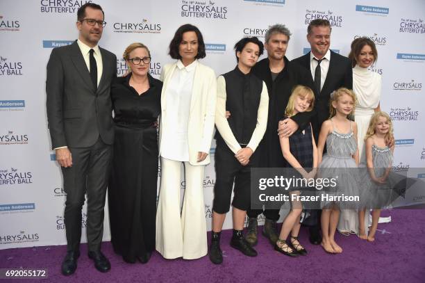 Artist Eric White, actor Patricia Arquette, Honoree Rosetta Getty, June Getty, Honoree Balthazar Getty, Violet Getty, Actor Eric Dane, Billie...