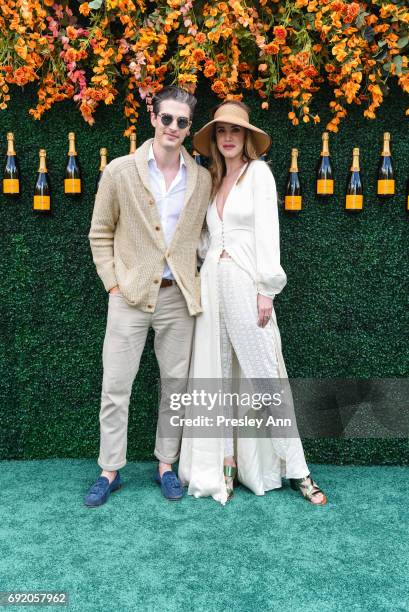 Seth Tringale and Julia Loomis attend The Tenth Annual Veuve Clicquot Polo Classic - Arrivals at Liberty State Park on June 3, 2017 in Jersey City,...