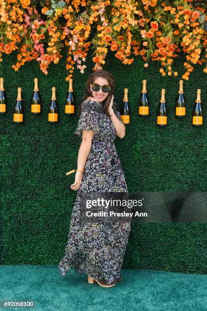 Amirah Kassem attends The Tenth Annual Veuve Clicquot Polo Classic - Arrivals at Liberty State Park on June 3, 2017 in Jersey City, New Jersey.