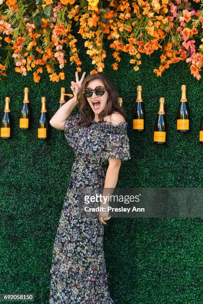 Amirah Kassem attends The Tenth Annual Veuve Clicquot Polo Classic - Arrivals at Liberty State Park on June 3, 2017 in Jersey City, New Jersey.