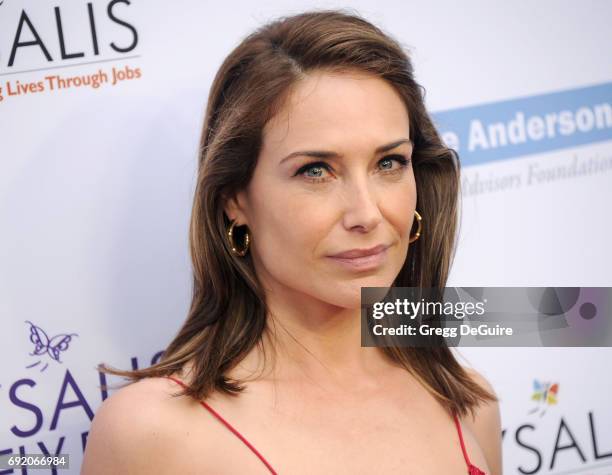 Actress Claire Forlani arrives at the 16th Annual Chrysalis Butterfly Ball at a private residence on June 3, 2017 in Brentwood, California.