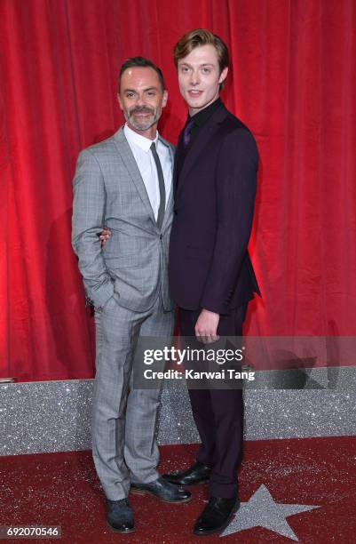 Daniel Brocklebank and Rob Mallard attend the British Soap Awards at The Lowry Theatre on June 3, 2017 in Manchester, England.