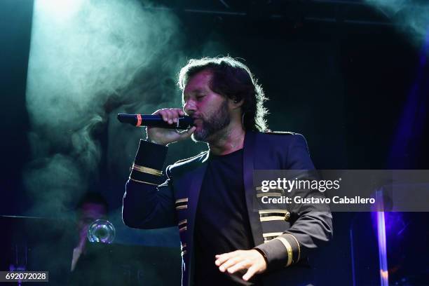 Diego Torres performs at the Miami Fashion Week Bash at Ice Palace Film Studios on June 3, 2017 in Miami, Florida.